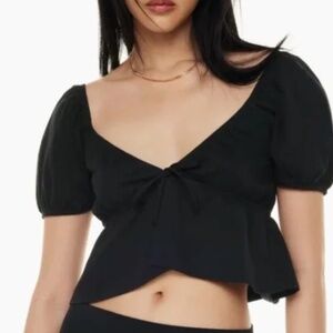 Aritzia - Sunday Best Kaia Top, Black Size S